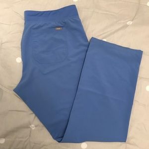 Figs - Livingston ceil blue scrub bottoms